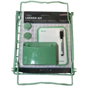7-Piece Locker Kit, Wire Stac-A-Shelf, Dry Erase Board & Marker, 2 Magnets0